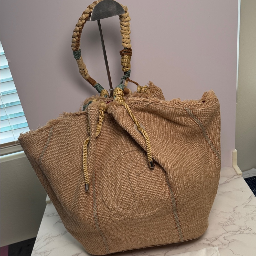 Christian Louboutin By My Side Jute Shopper